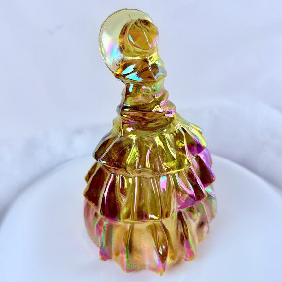 Vintage Wheaton Carnival Glass Ladies Figurines Southern Belle Girls Set Of 3 - Picture 3 of 16